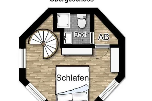 Grundriss Haus Solaris Ferienwohnung D'runner un D'rover