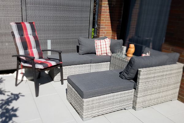  Ferienhaus Papa Wittmund - Terrasse