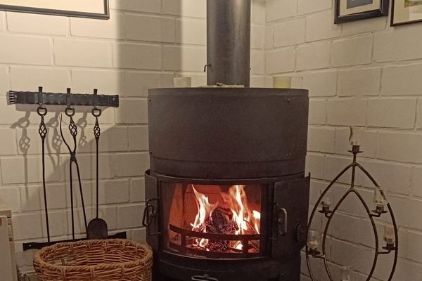  Ferienhaus Papa Wittmund - Kamin-/Ofen