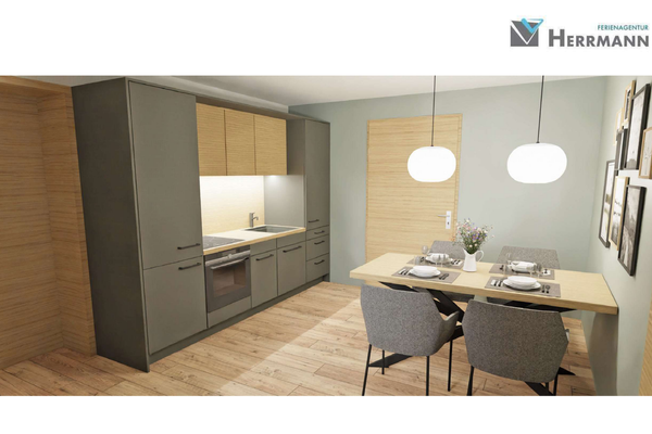  Ferienwohnung Beim Paschamarte Ferienwohnungen in Schwangau - Küche / Küchenzeile