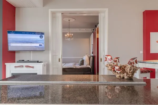 Wohnzimmer Strandvilla Strandpalais - historischer Charme in exklusiver Lage