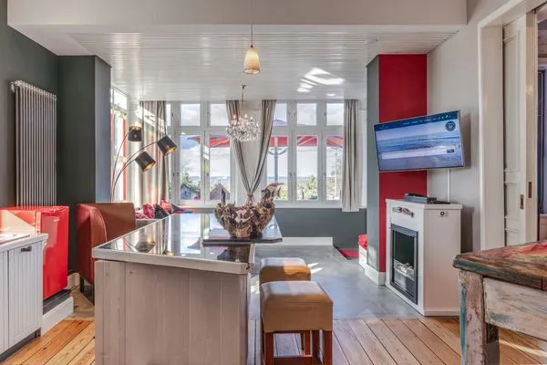 Wohnzimmer Strandvilla Strandpalais - historischer Charme in exklusiver Lage