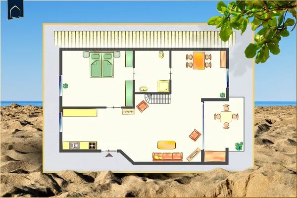 Grundriss Seeblick Anlage App. Aquamarin