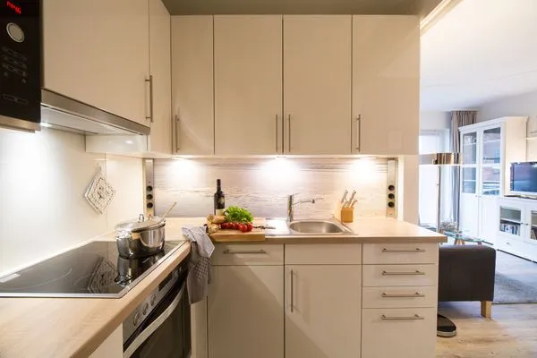 Küche / Küchenzeile Haus Seeadler Ferienwohnung Strandflieder