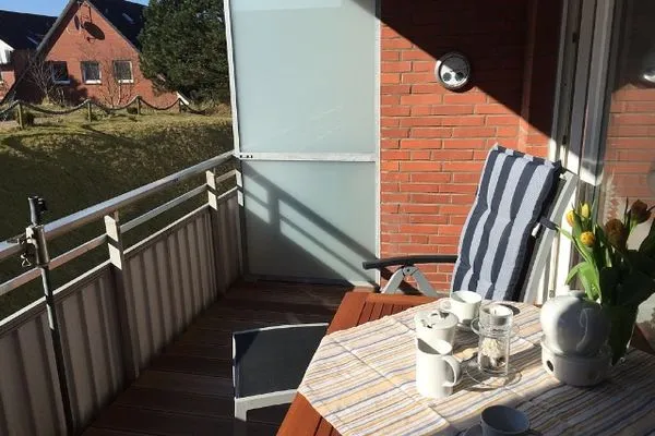 Balkon Haus Seeadler Ferienwohnung Strandflieder