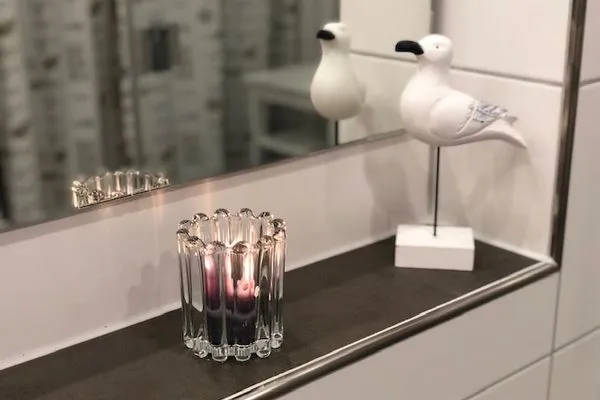 Badezimmer Haus Seeadler Ferienwohnung Strandflieder