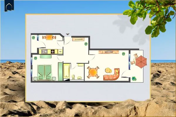 Grundriss  Ferienwohnung Lieblingseck