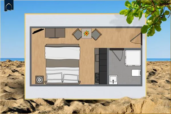 Grundriss Ostseeglück App. Mittagsonne