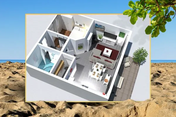 Grundriss  Ferienwohnung Tintenfisch