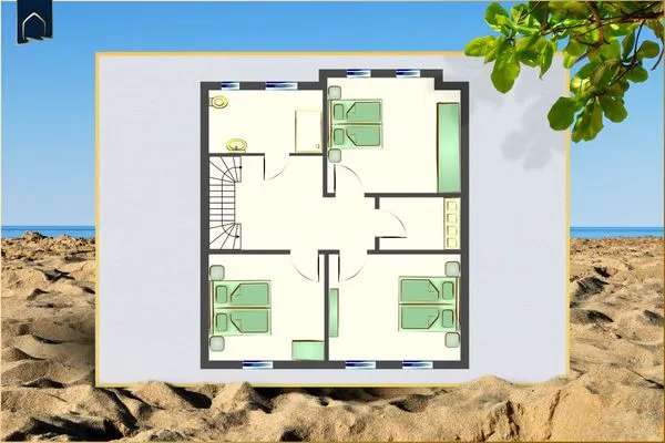 Grundriss  Ferienhaus Otto