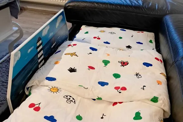 Kinderbett-Möglichkeit Strandhus Ferienwohnung Panorama Ausblick