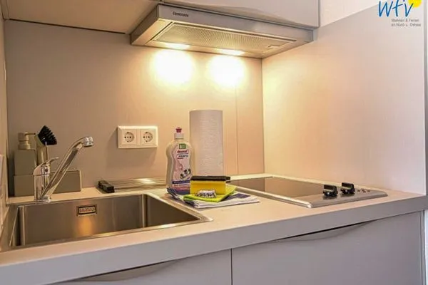 Küche / Küchenzeile Haus Meeresluft Ferienwohnung Seepferdchen