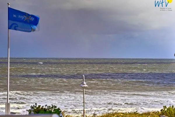 Balkon Haus Meeresluft Ferienwohnung Seepferdchen