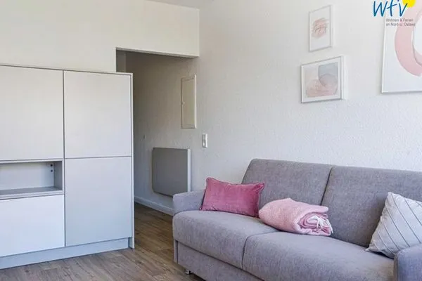 Wohnzimmer Haus Meeresluft Ferienwohnung Seepferdchen