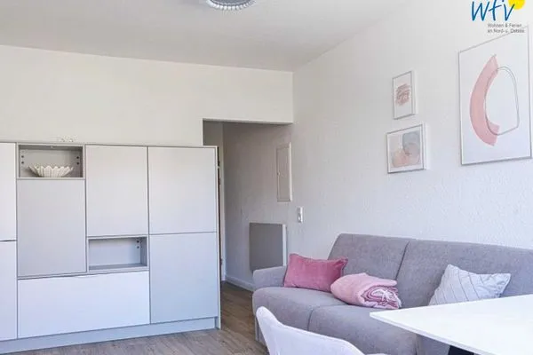 Wohnzimmer Haus Meeresluft Ferienwohnung Seepferdchen