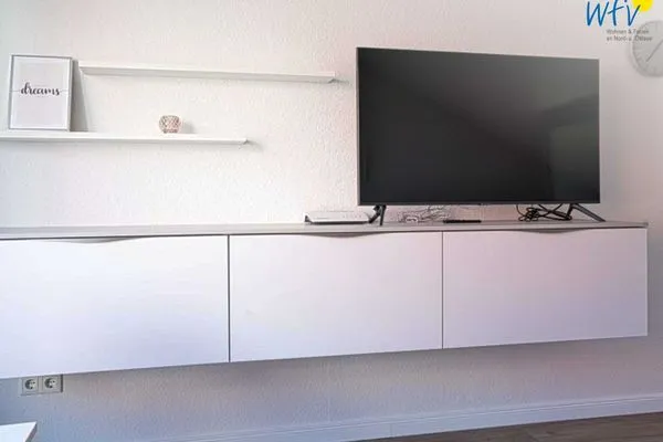 Wohnzimmer Haus Meeresluft Ferienwohnung Seepferdchen