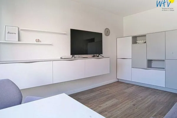 Wohnzimmer Haus Meeresluft Ferienwohnung Seepferdchen