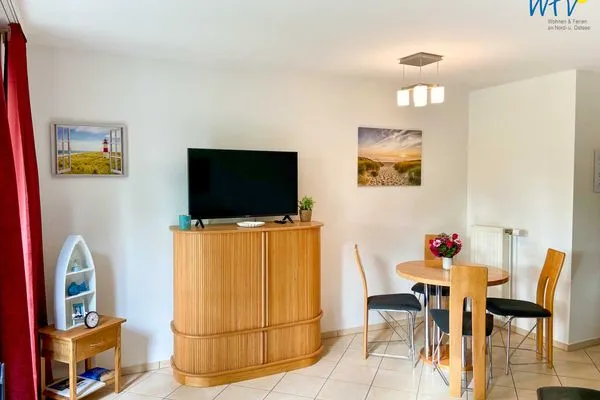 Wohnzimmer Wohnpark Stadt Hamburg Ferienwohnung Appartement Seemöwe