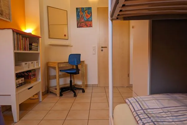 Kinderzimmer mit Etagenbett  Ferienwohnung Am Schlössle