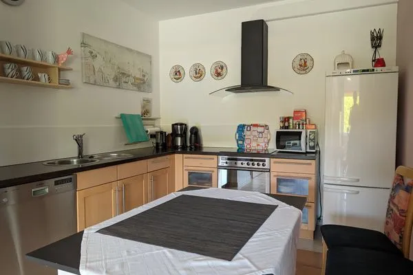 komplett ausgestattete Küchenzeile  Ferienwohnung Am Schlössle