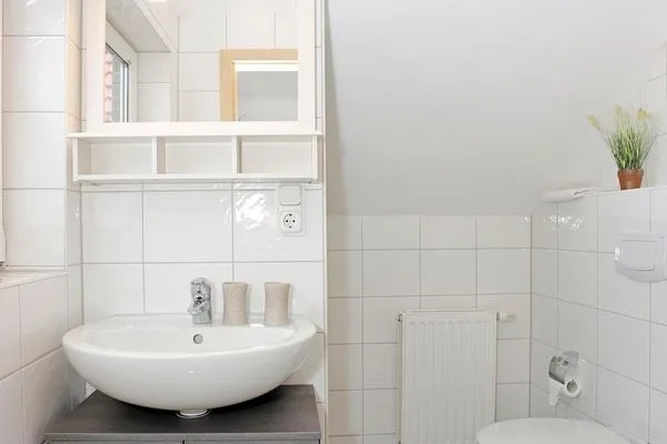 Badezimmer Fischerhaus Ferienwohnung Nemo