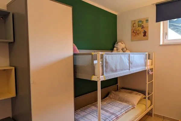 Kinderzimmer mit Etagenbett  Ferienwohnung Am Schlössle
