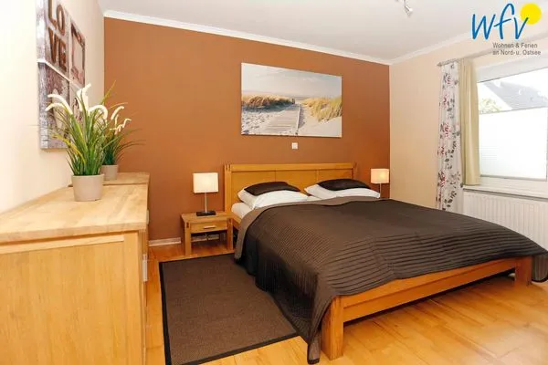 Schlafzimmer Fischerhaus Ferienwohnung Undine