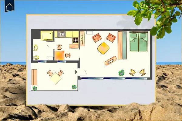 Grundriss  Ferienwohnung Sonnenschein
