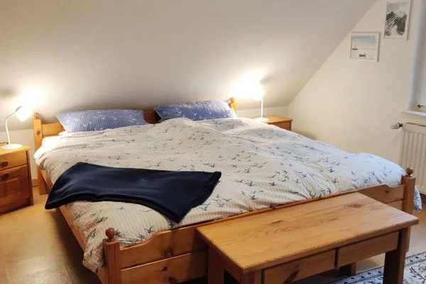 Schlafzimmer Ferienhaus "Kleines Haus Juist" Ferienwohnung Nordsee