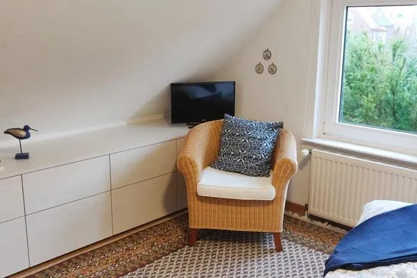 Schlafzimmer Ferienhaus "Kleines Haus Juist" Ferienwohnung Wattenmeer