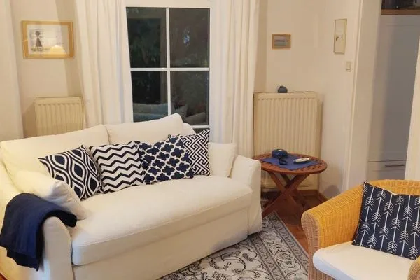 Wohnzimmer Ferienhaus "Kleines Haus Juist" Ferienwohnung Wattenmeer