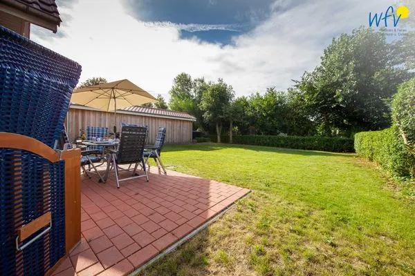 Gartenblick Ferienhaus Melkerpad 28 Ferienwohnung Inselzauber