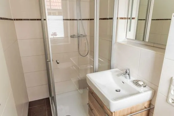 Badezimmer Ferienhaus Melkerpad 28 Ferienwohnung Inselzauber