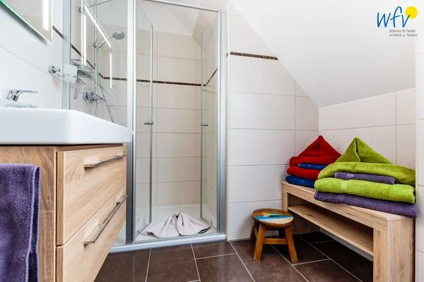 Badezimmer Ferienhaus Melkerpad 28 Ferienwohnung Inselzauber