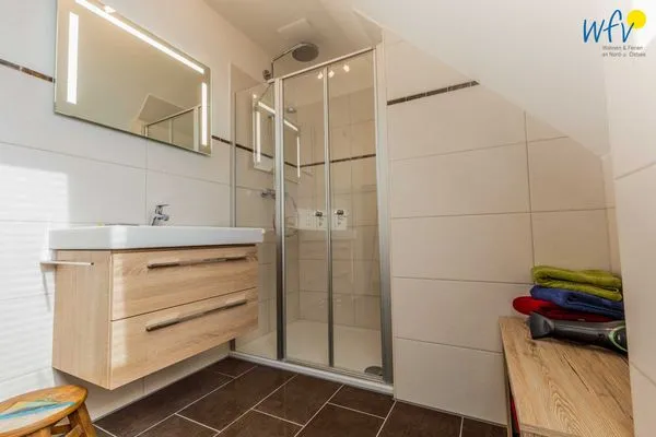 Badezimmer Ferienhaus Melkerpad 28 Ferienwohnung Inselzauber