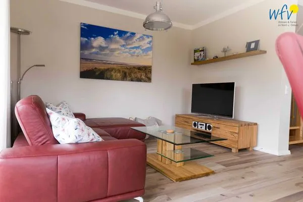 Wohnzimmer Ferienhaus Melkerpad 28 Ferienwohnung Inselzauber