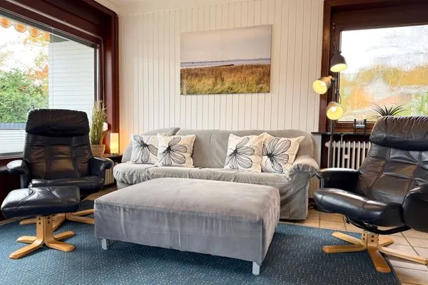  Haus Muschelnest Sahlenburg - Wohnzimmer