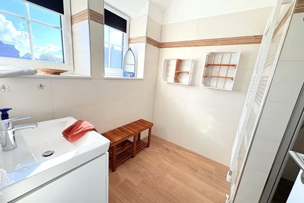 Badezimmer  Ferienhaus Heimathafen