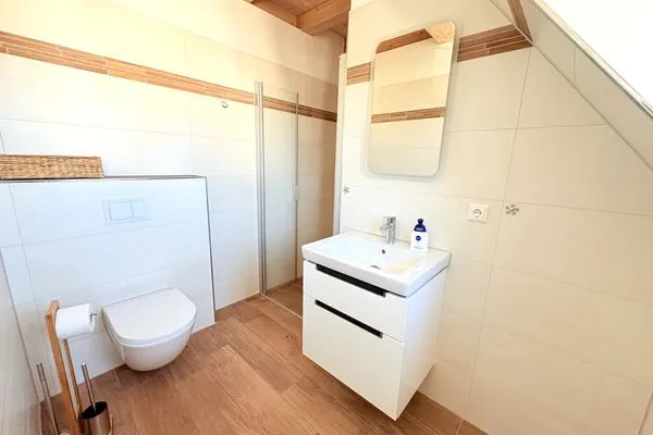 Badezimmer  Ferienhaus Heimathafen