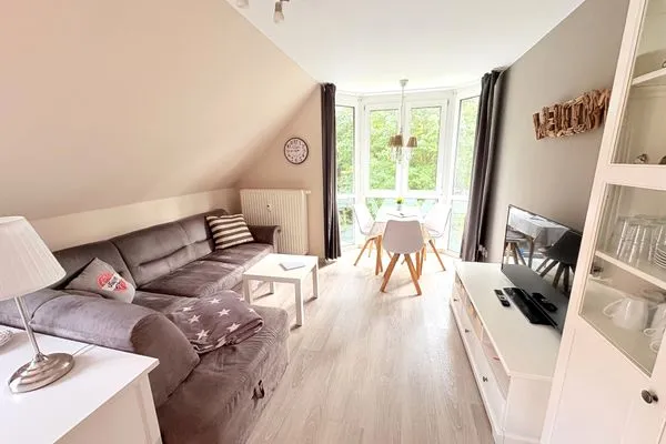 Wohnzimmer  Ferienwohnung Ostsee-Buhne