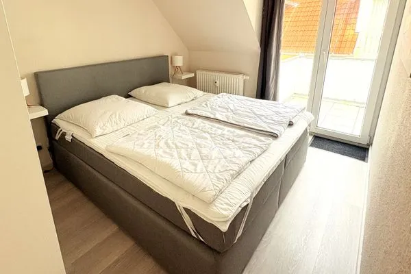 Schlafzimmer  Ferienwohnung Ostsee-Buhne