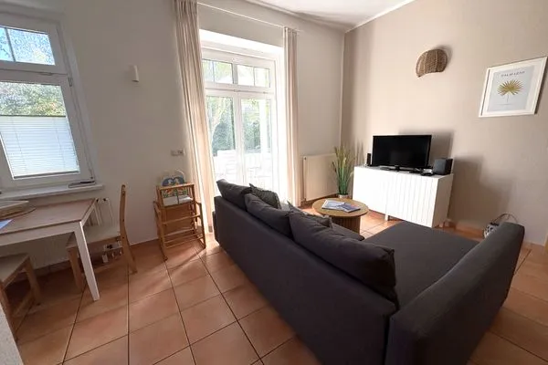 Wohnzimmer  Ferienwohnung Strandmuschel