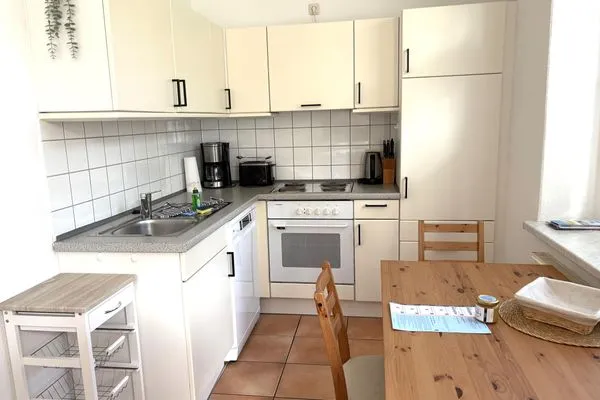 Küche / Küchenzeile  Ferienwohnung Strandmuschel