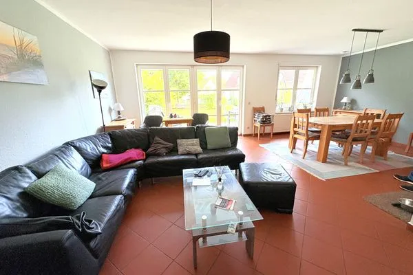 Wohnzimmer  Ferienhaus zum Kranichblick