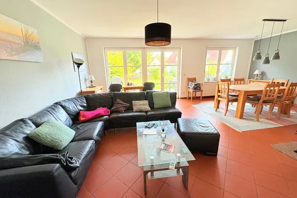 Wohnzimmer  Ferienhaus zum Kranichblick