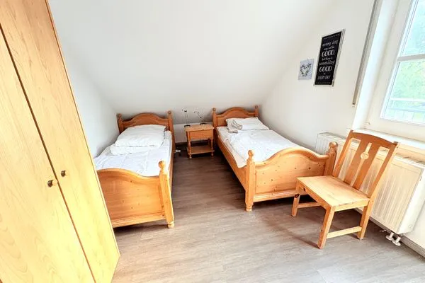 Schlafzimmer  Ferienhaus zum Kranichblick