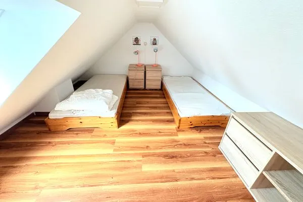 Schlafzimmer  Ferienhaus zum Kranichblick