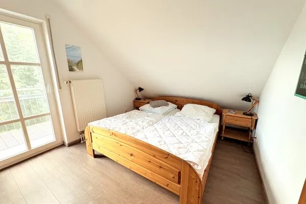 Schlafzimmer  Ferienhaus zum Kranichblick