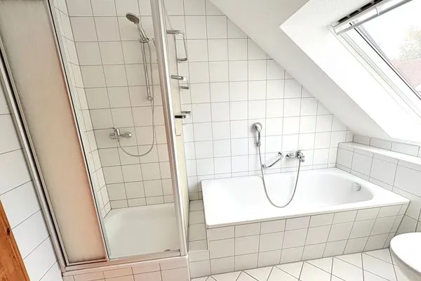 Badezimmer  Ferienhaus zum Kranichblick