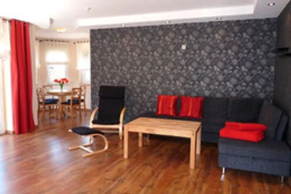 Wohnzimmer  Ferienhaus Fleesensee